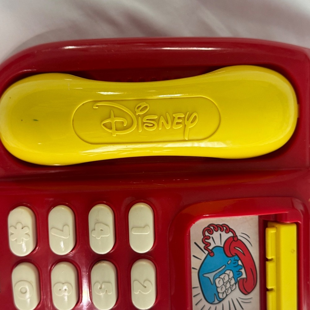 Vintage Mattel 1991 Disney Mickeys Call Back Phone Toy Telephone- Watch Video! - Picture 9 of 10